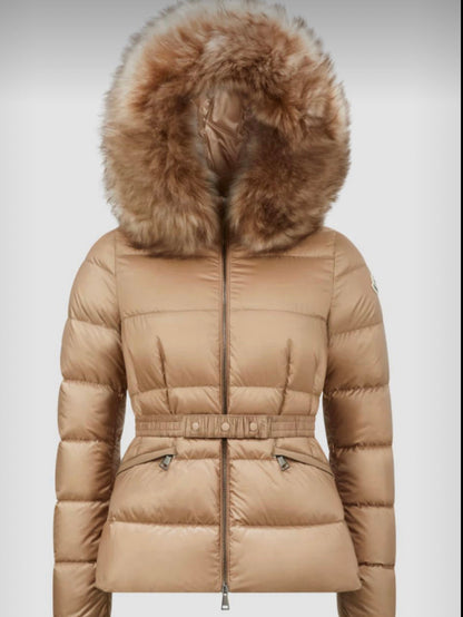 MONCLER DONNA CORTO PELLICCIA BEIGE