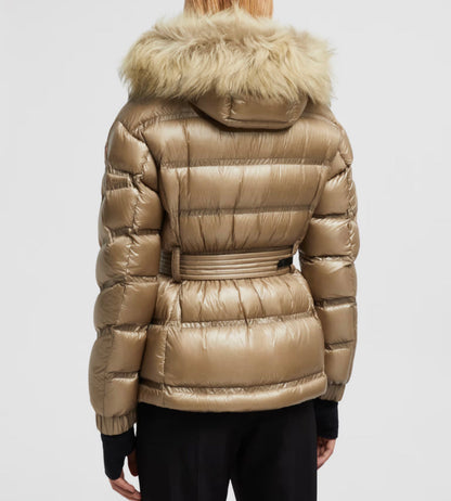 MONCLER DONNA CORTO PELLICCIA BEIGE