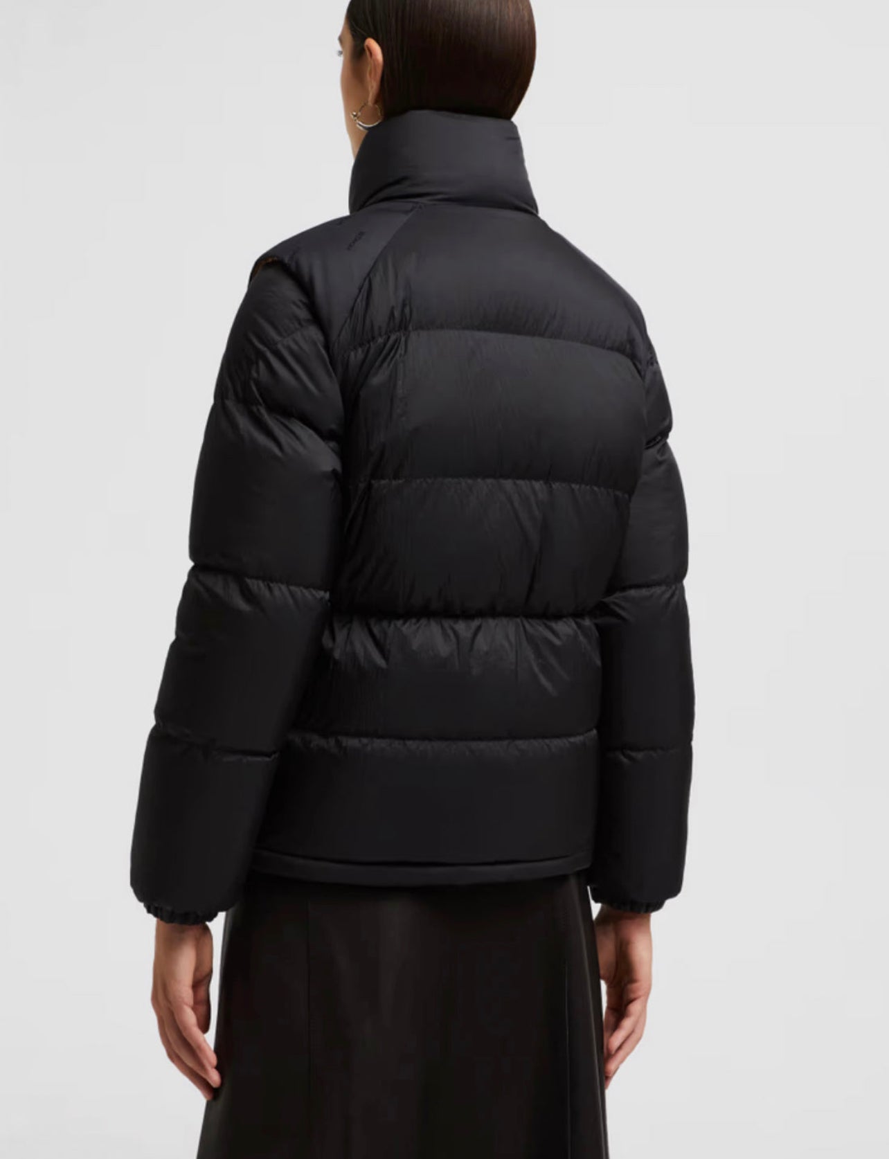 MONCLER DONNA OPACO CLASSICO LOGO PETTO