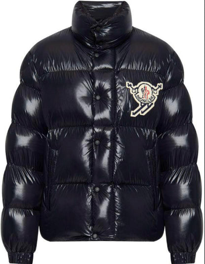 MONCLER UOMO NERO LOGO PETTO