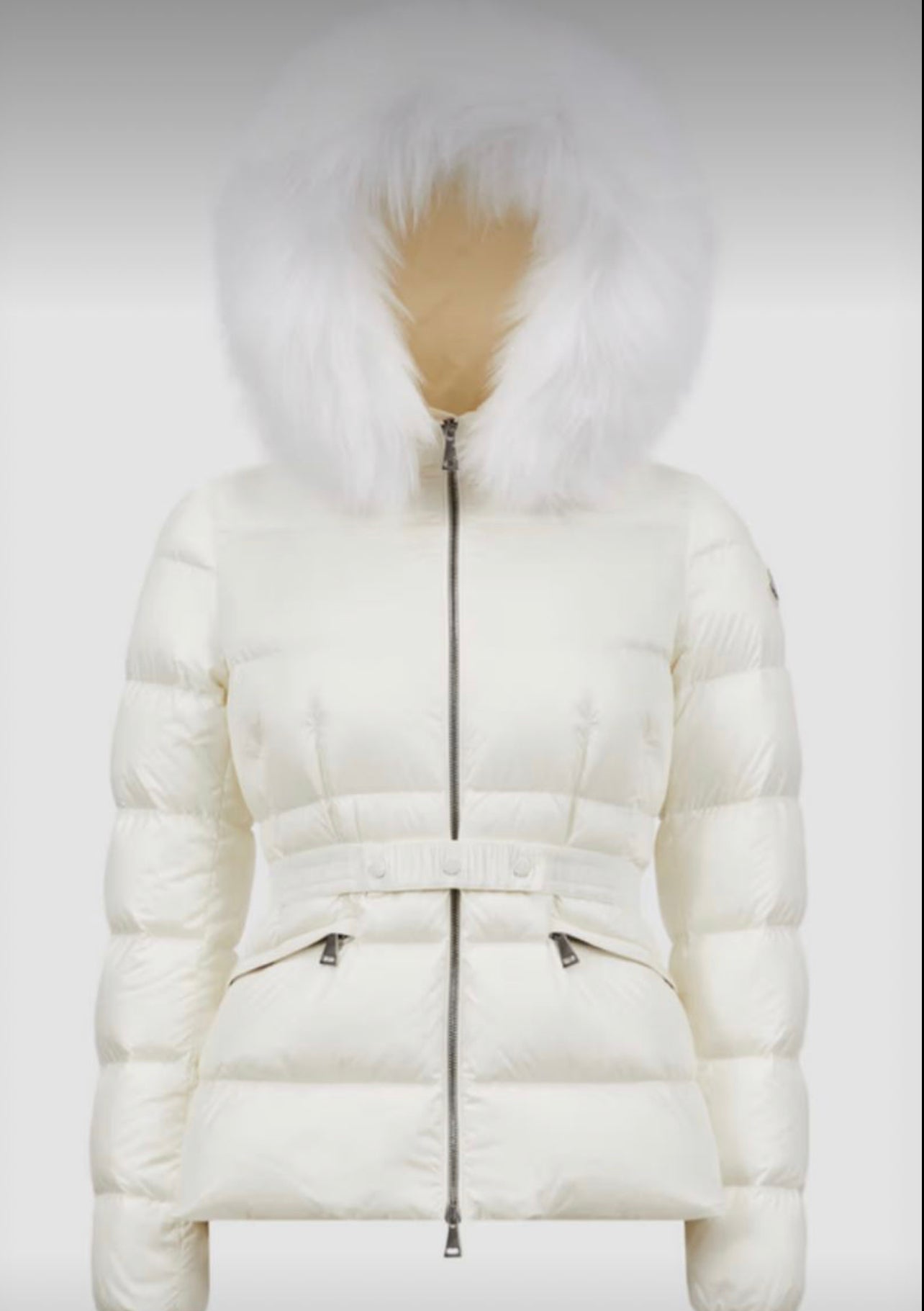 MONCLER DONNA BIANCO PELLICCIA