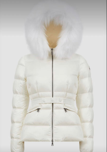 MONCLER DONNA BIANCO PELLICCIA