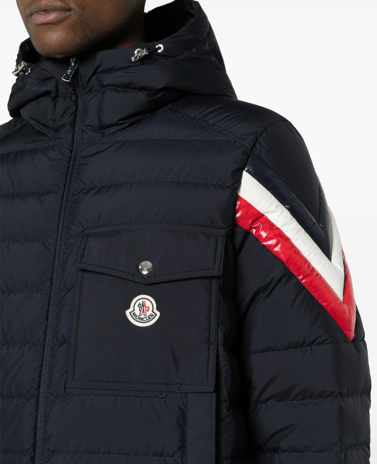 MONCLER UOMO NERO A STRISCE