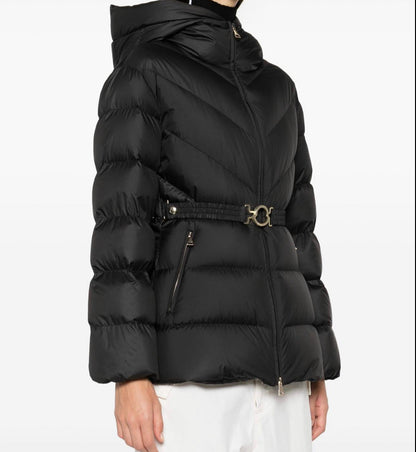 MONCLER DONNA NERO CON CINTA LOGO