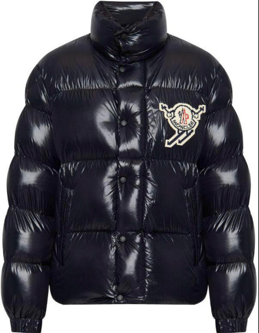 MONCLER UOMO NERO LOGO