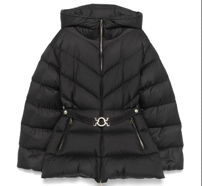 MONCLER DONNA NERO CON CINTA LOGO