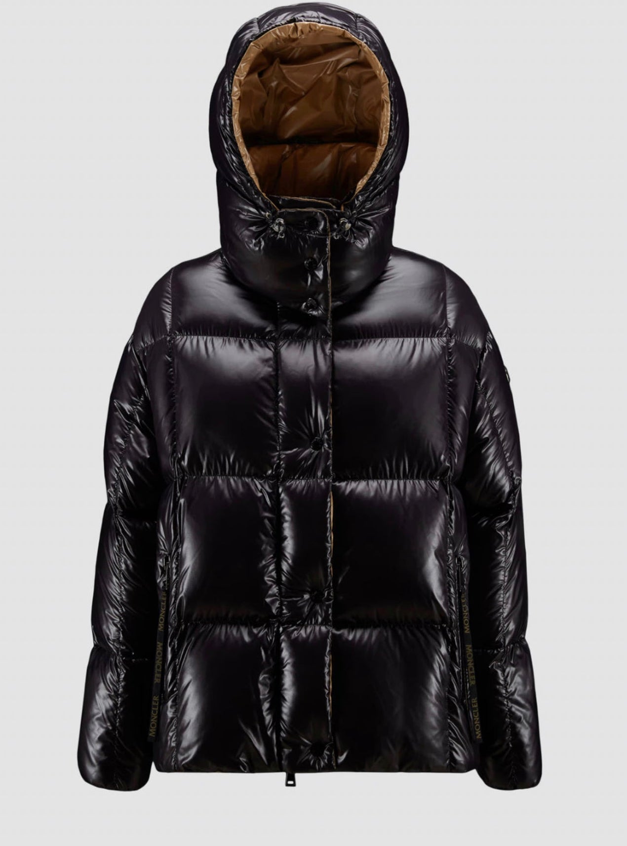 MONCLER DONNA NERO CON CAPPUCCIO