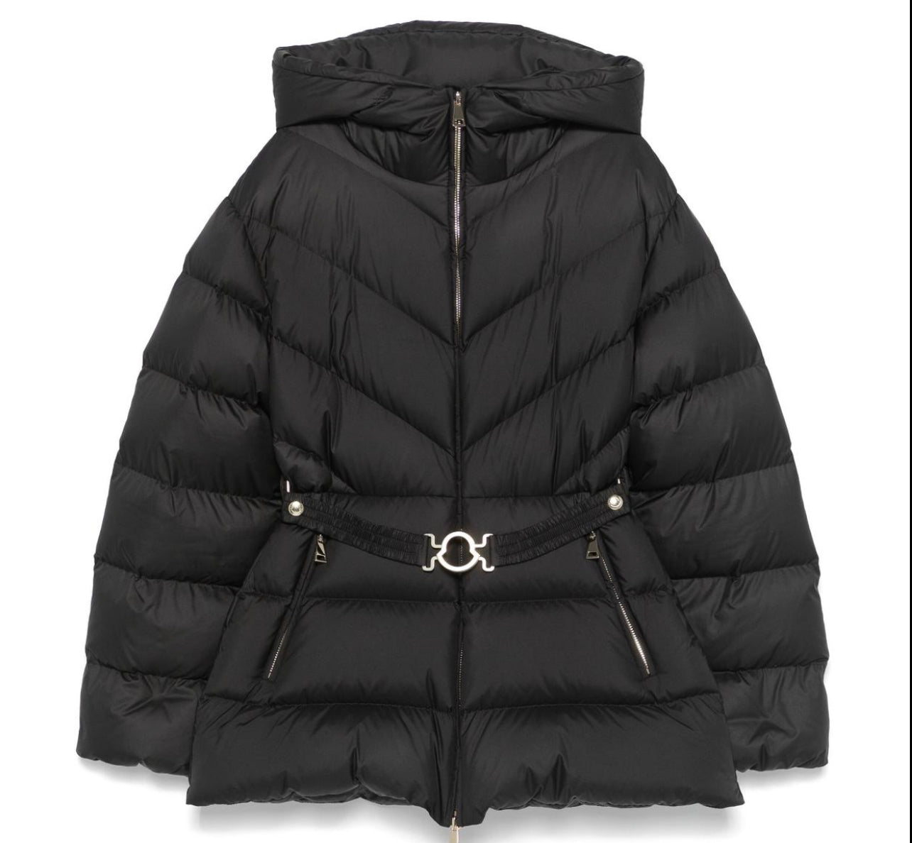 MONCLER DONNA NERO CON CINTA