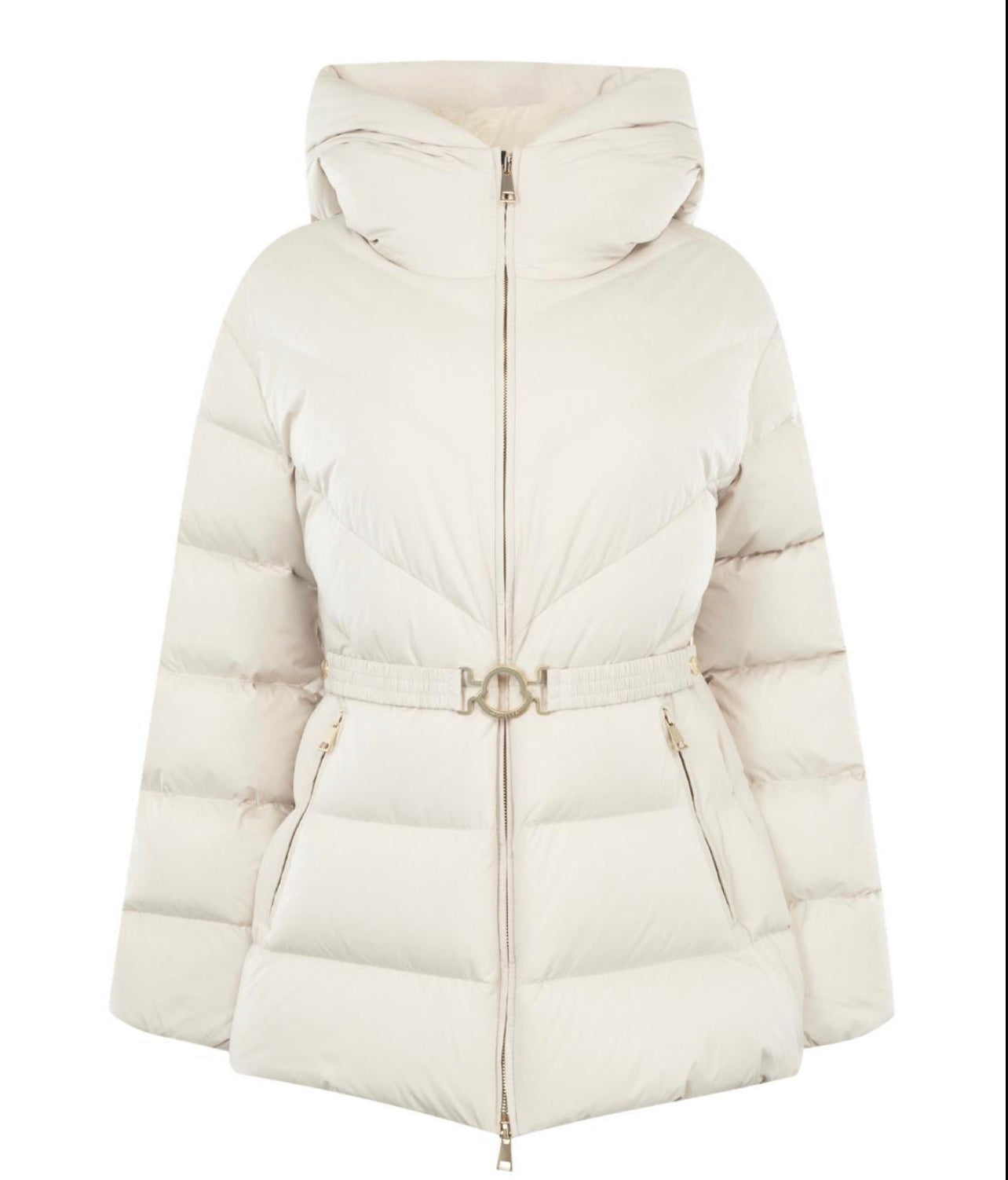 MONCLER DONNA BIANCO CON CINTA