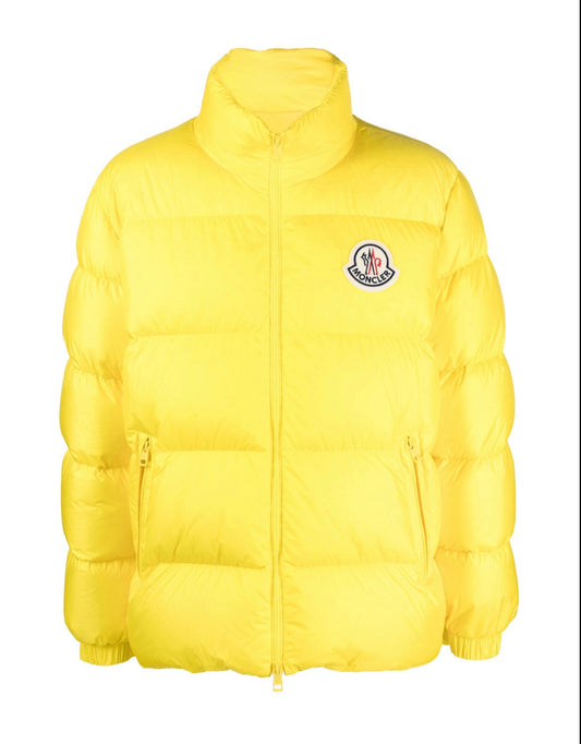 MONCLER UOMO GIALLO LOGO PETTO