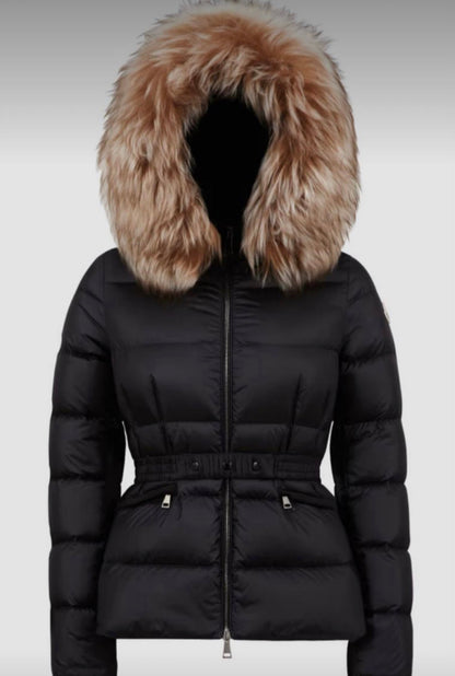 MONCLER DONNA CORTO CON PELLICCIA BEIGE