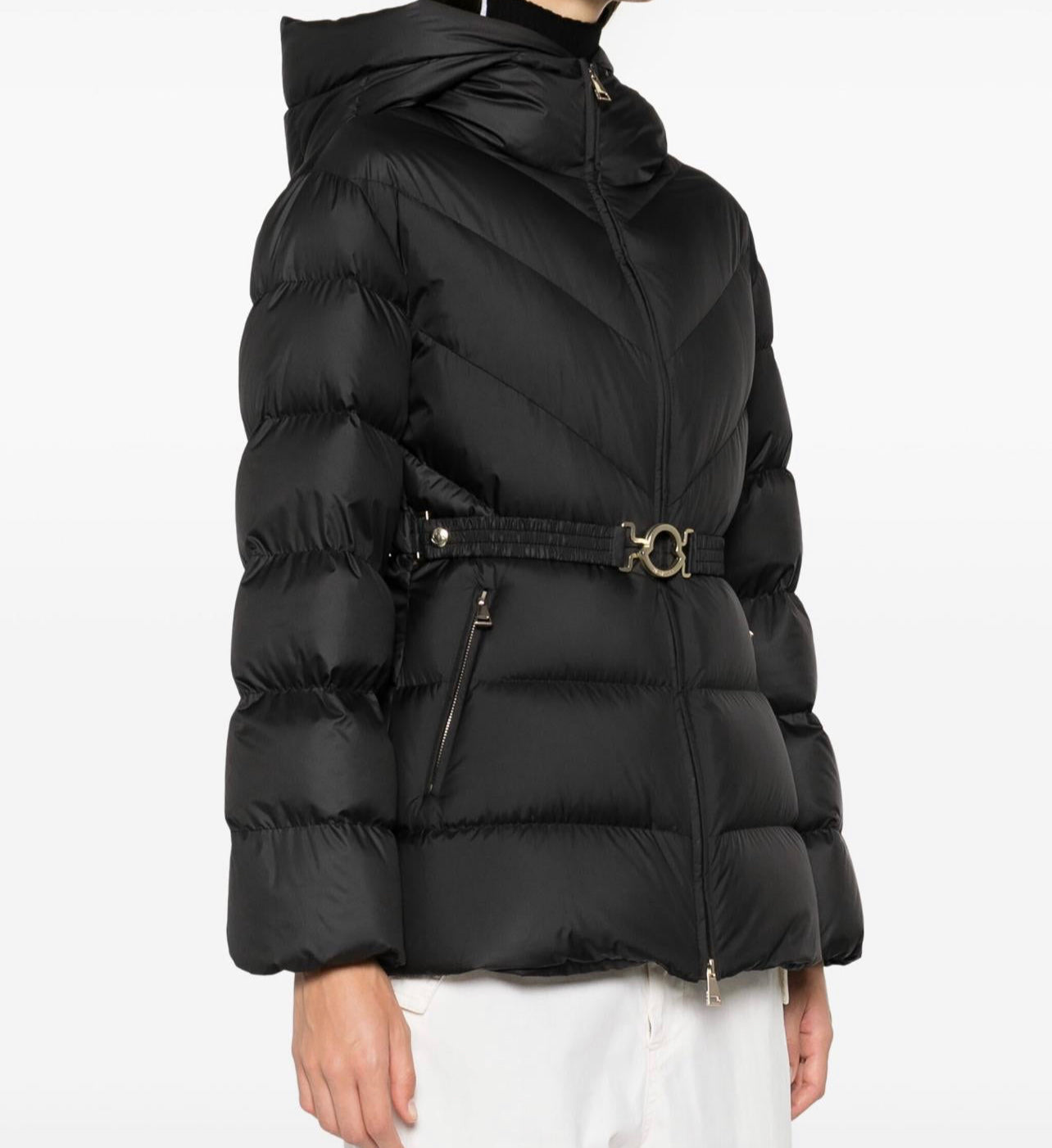 MONCLER DONNA NERO CON CINTA